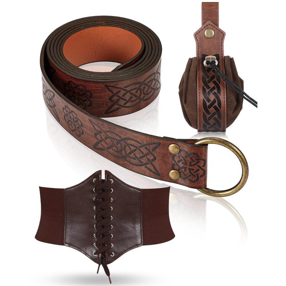 8888 Women's Renaissance Corset Waist Belt Medieval Viking Belt Medieval